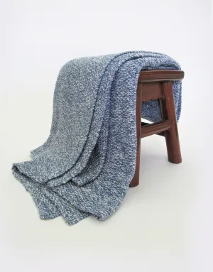 Melange Cashmere Blanket in Jeans