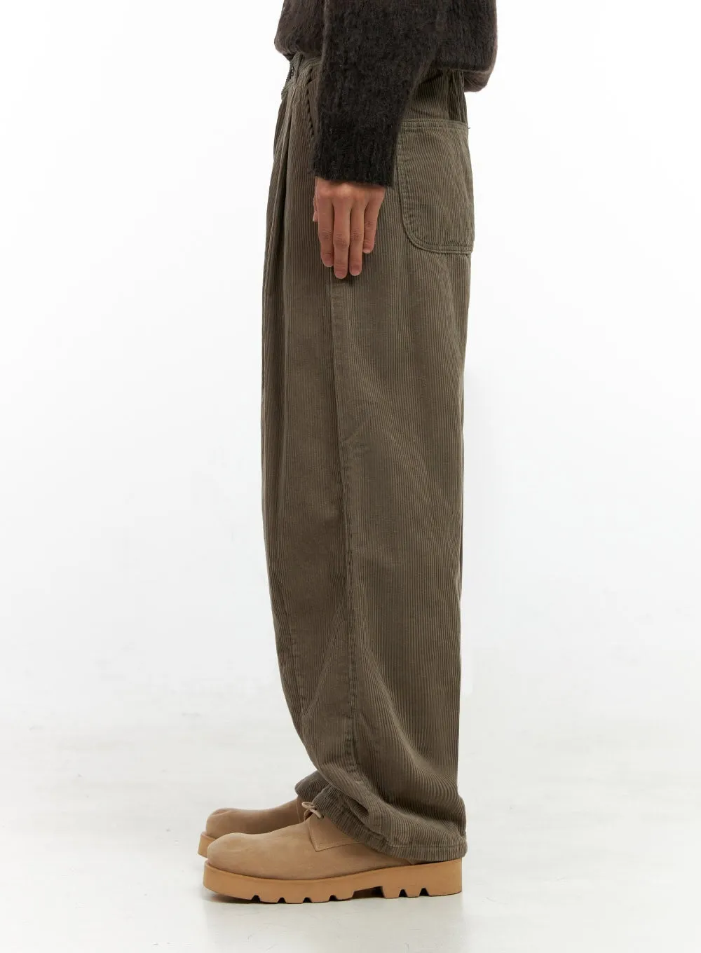 Men's Pintuck Corduroy Trousers IN411
