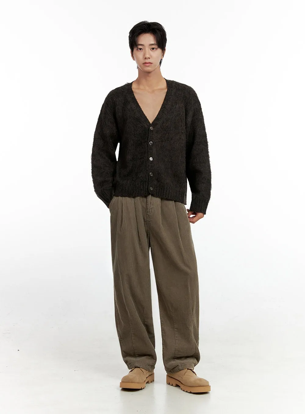 Men's Pintuck Corduroy Trousers IN411