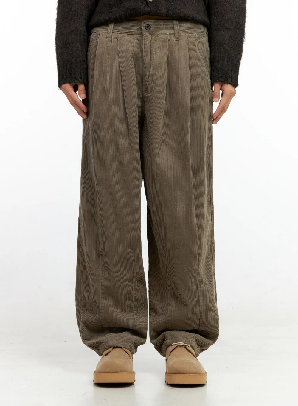 Men's Pintuck Corduroy Trousers IN411