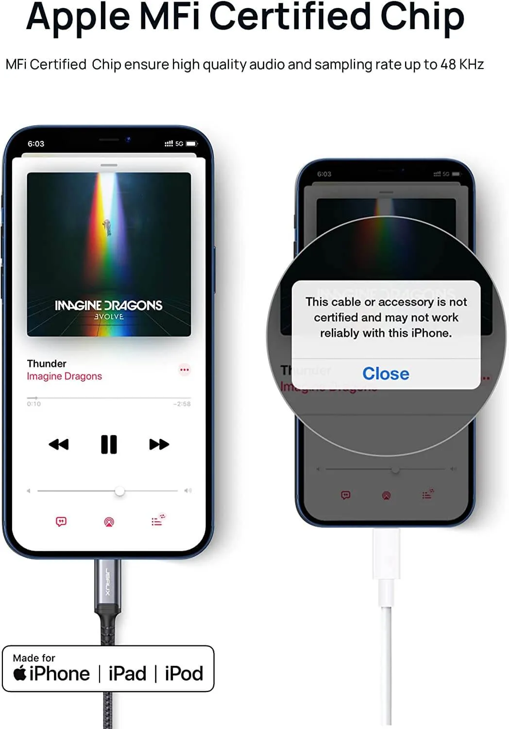 MFi Lightning to 3.5mm Audio Cable