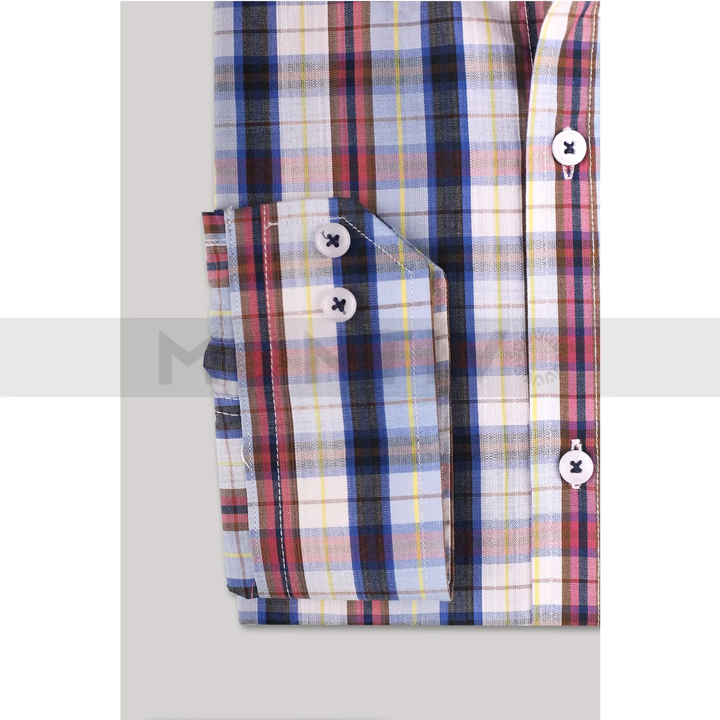 Multi-Colors Check Cotton Shirt