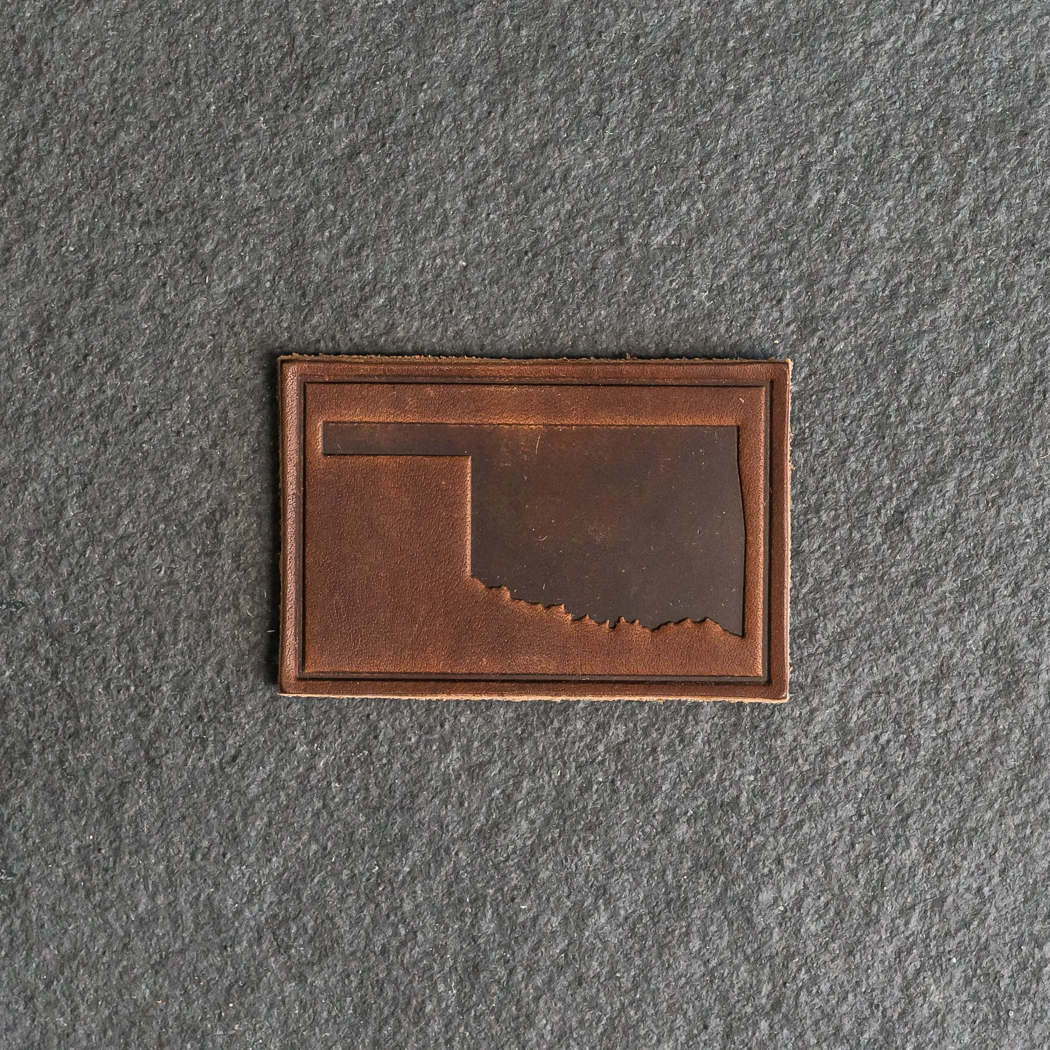 Oklahoma Leather Patches with optional Velcro added