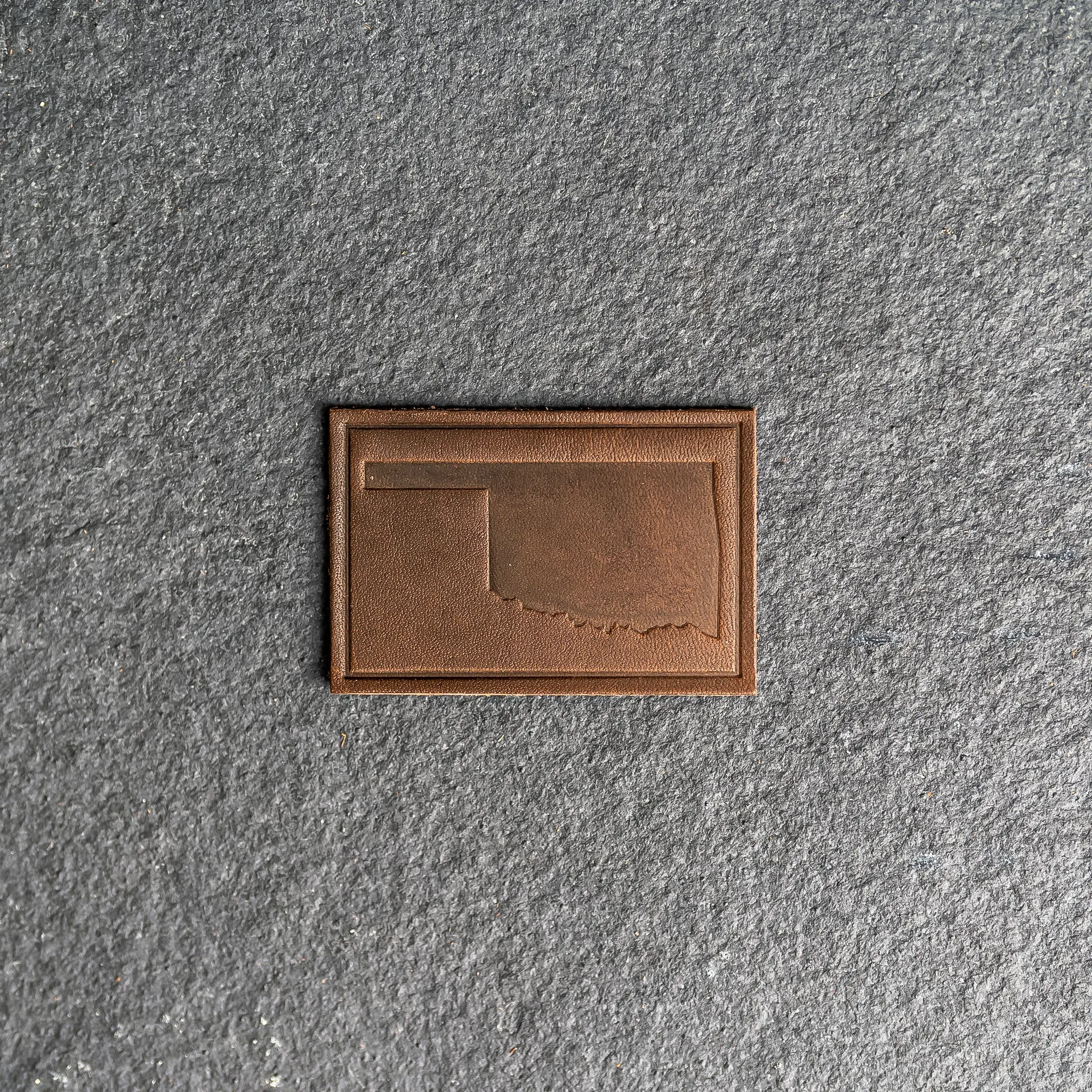 Oklahoma Leather Patches with optional Velcro added