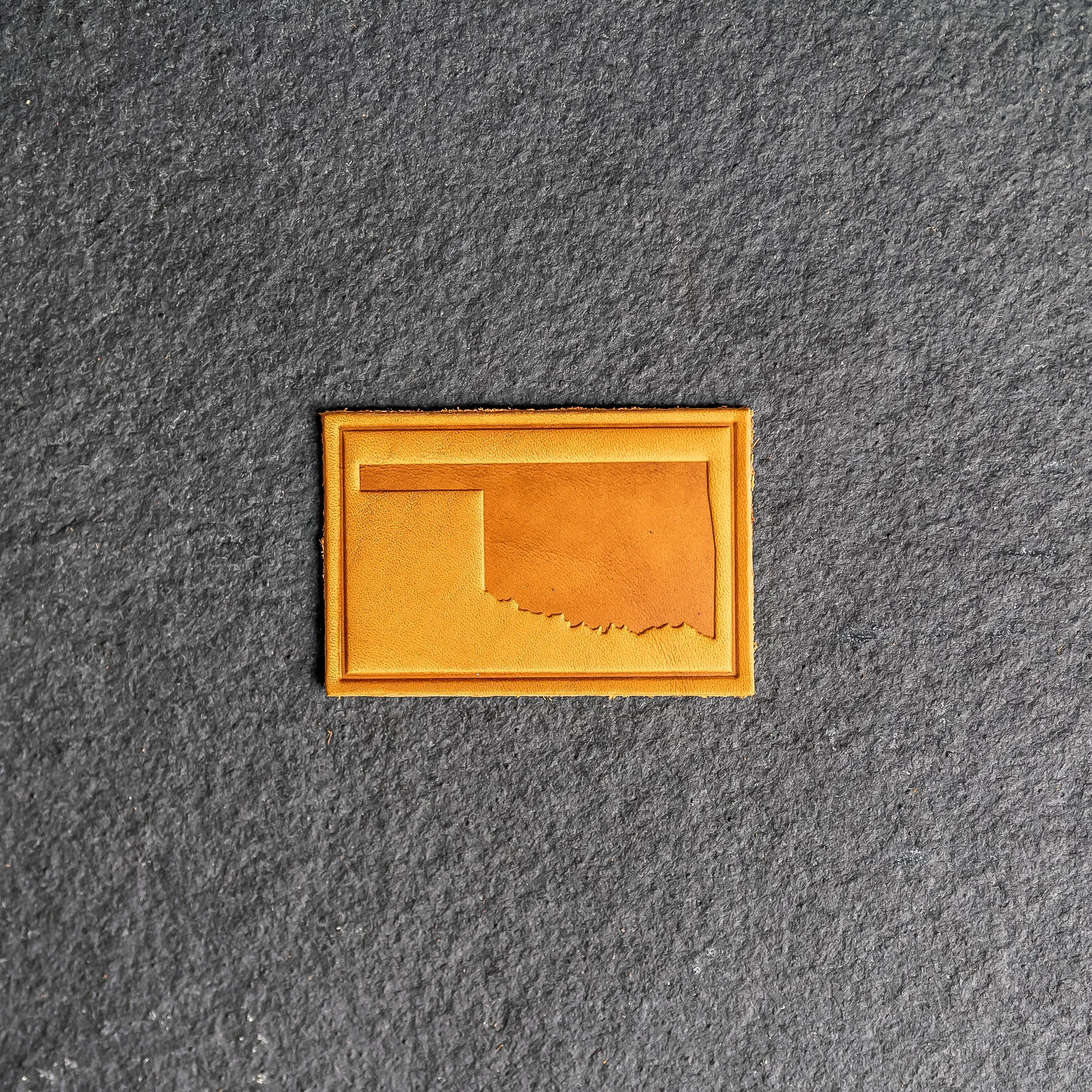 Oklahoma Leather Patches with optional Velcro added