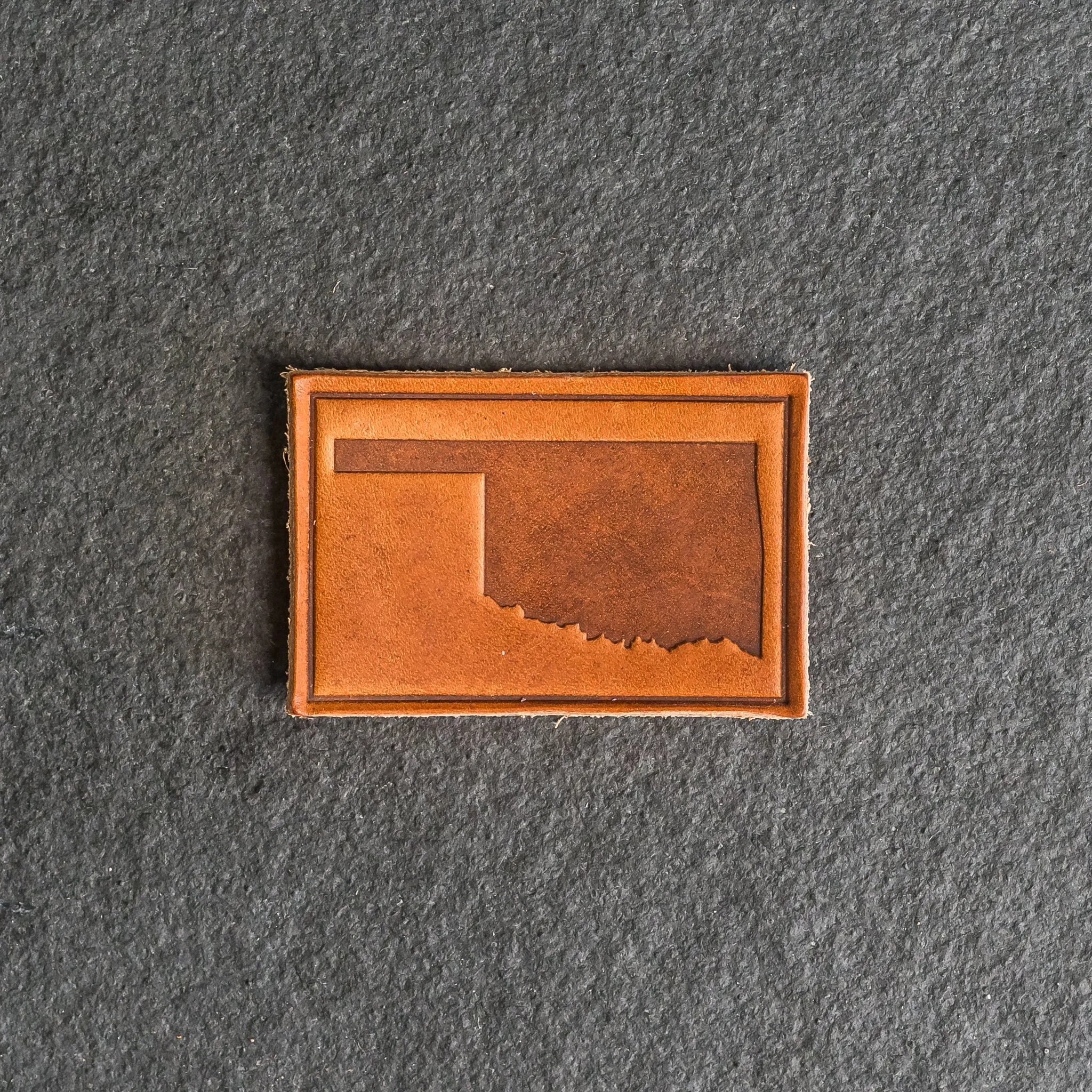 Oklahoma Leather Patches with optional Velcro added