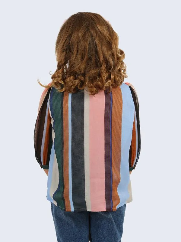 One Friday Multicolor Striped Top
