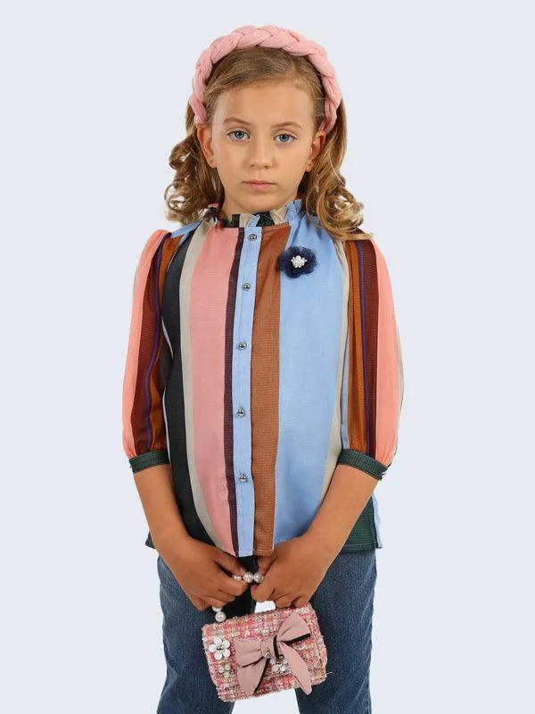 One Friday Multicolor Striped Top