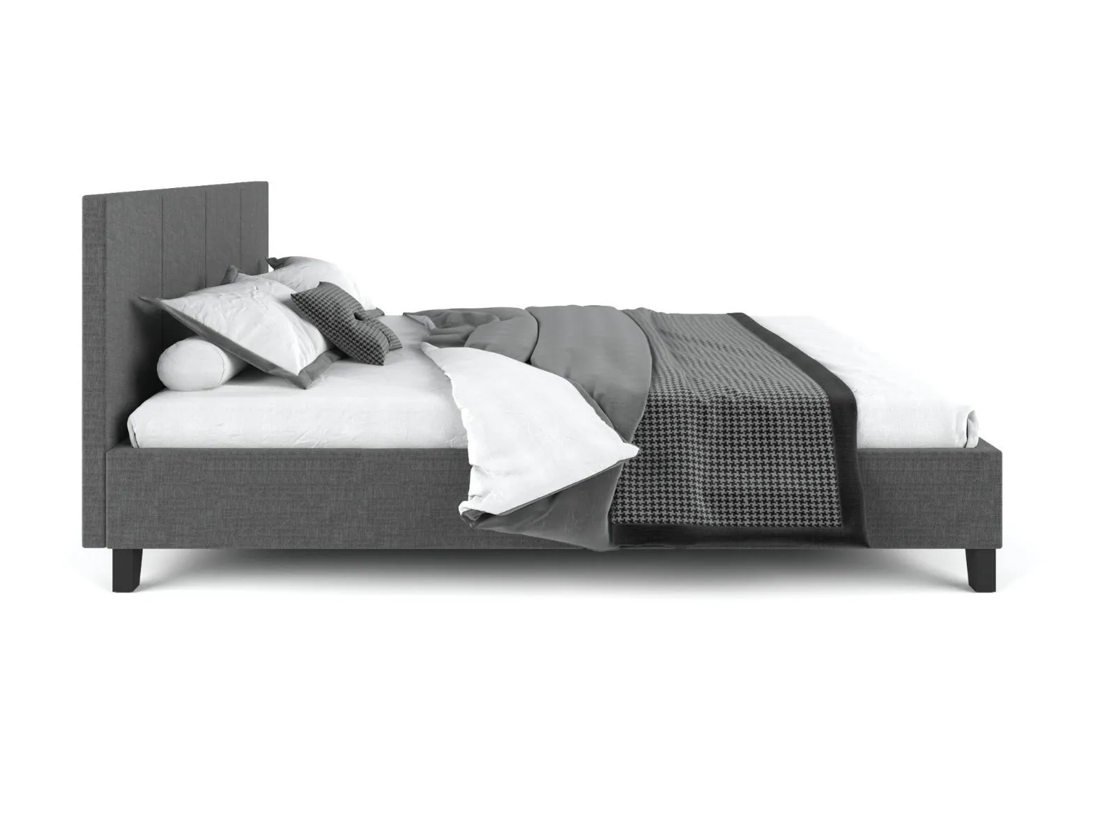 Palermo Bed Frame Charcoal Double