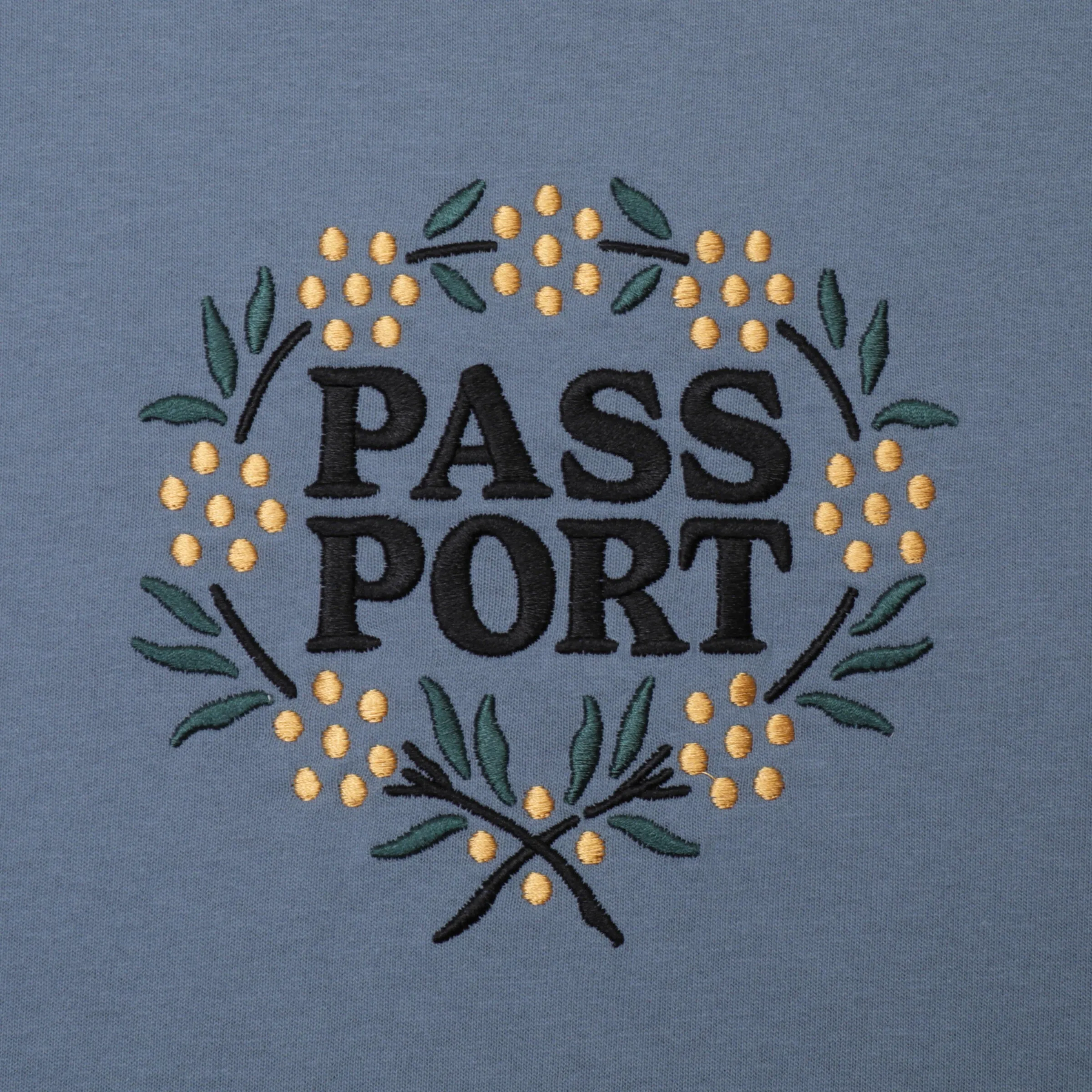 Pass-Port Wattle Tee Stonewash Blue