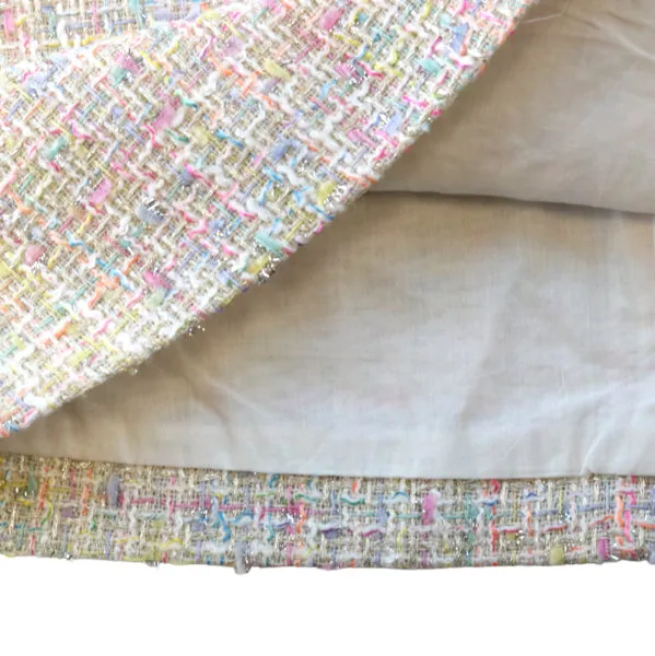 Pearl Trim Tweed Dress