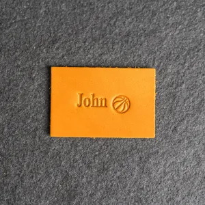 Personalized Leather Patch with Velcro Back | Personalized with Name and Symbol | Back to School