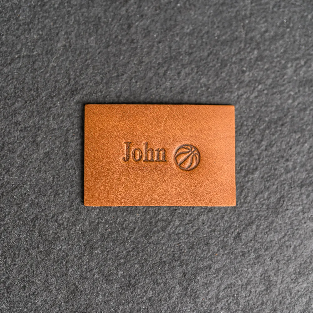 Personalized Leather Patch with Velcro Back | Personalized with Name and Symbol | Back to School