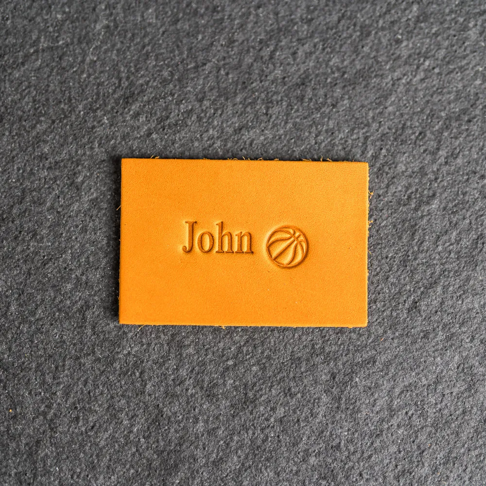Personalized Leather Patch with Velcro Back | Personalized with Name and Symbol | Back to School