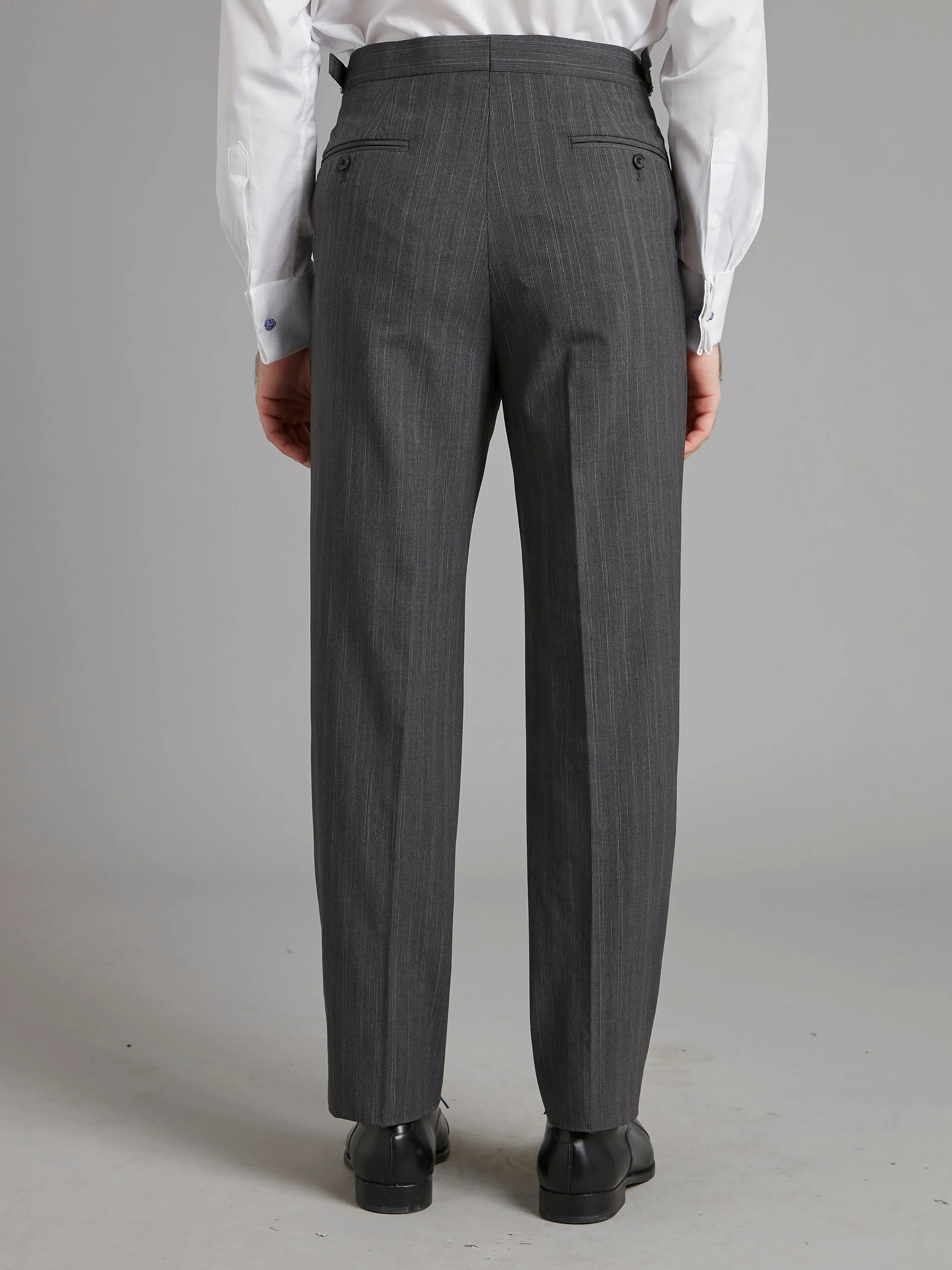Pleated Luxury Morning Pants - Mid Grey