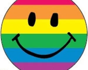 Pride Smiley 1" Round Button