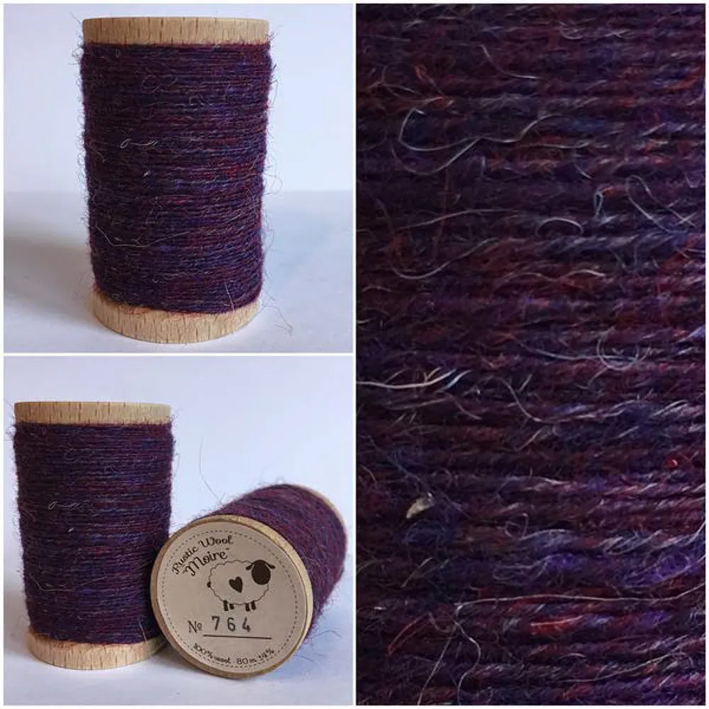 PURPLE Hand Dyed Wool Bundle for Rug Hooking and Wool Applique