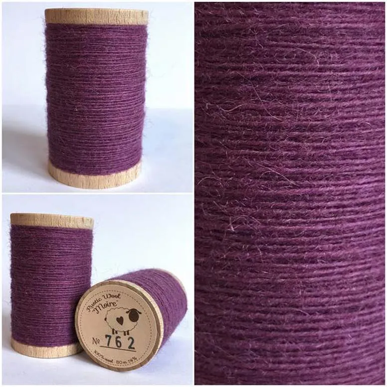 PURPLE Hand Dyed Wool Bundle for Rug Hooking and Wool Applique