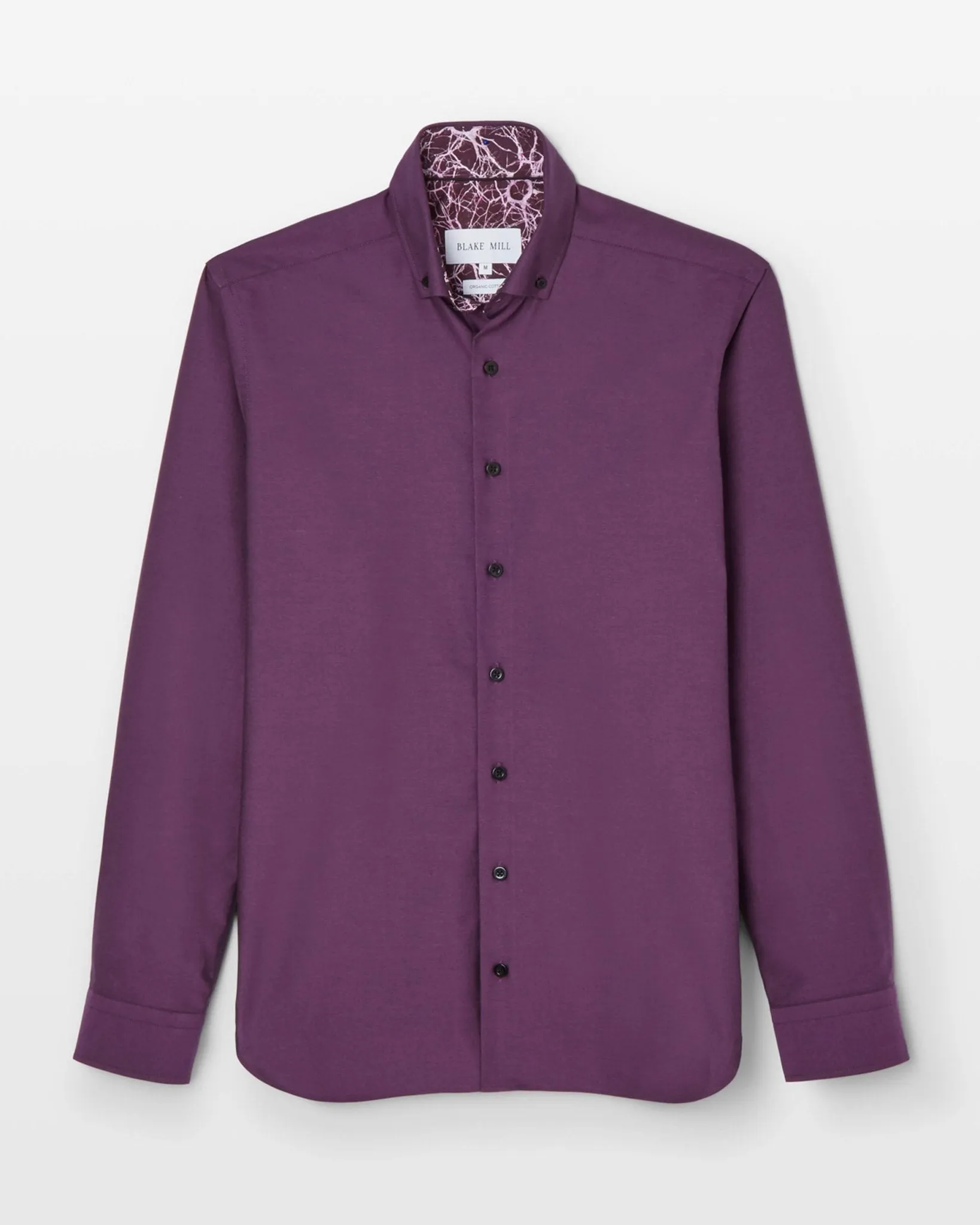 Purple Oxford with Mind Maps Accents Button-Down Shirt