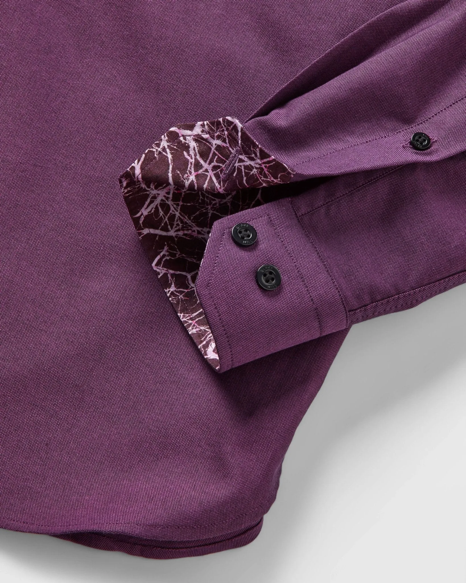 Purple Oxford with Mind Maps Accents Button-Down Shirt