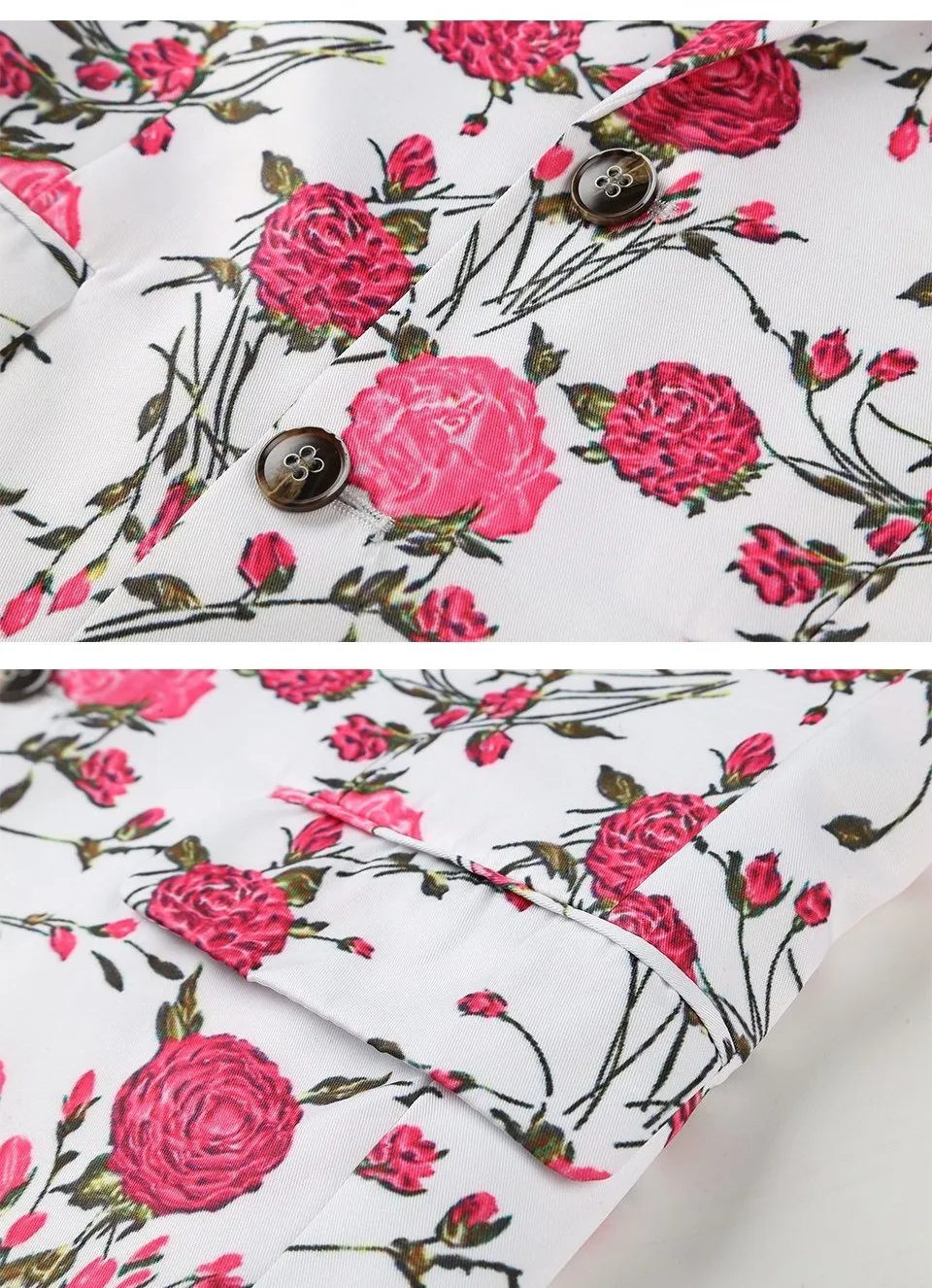 Rose Floral Blazer