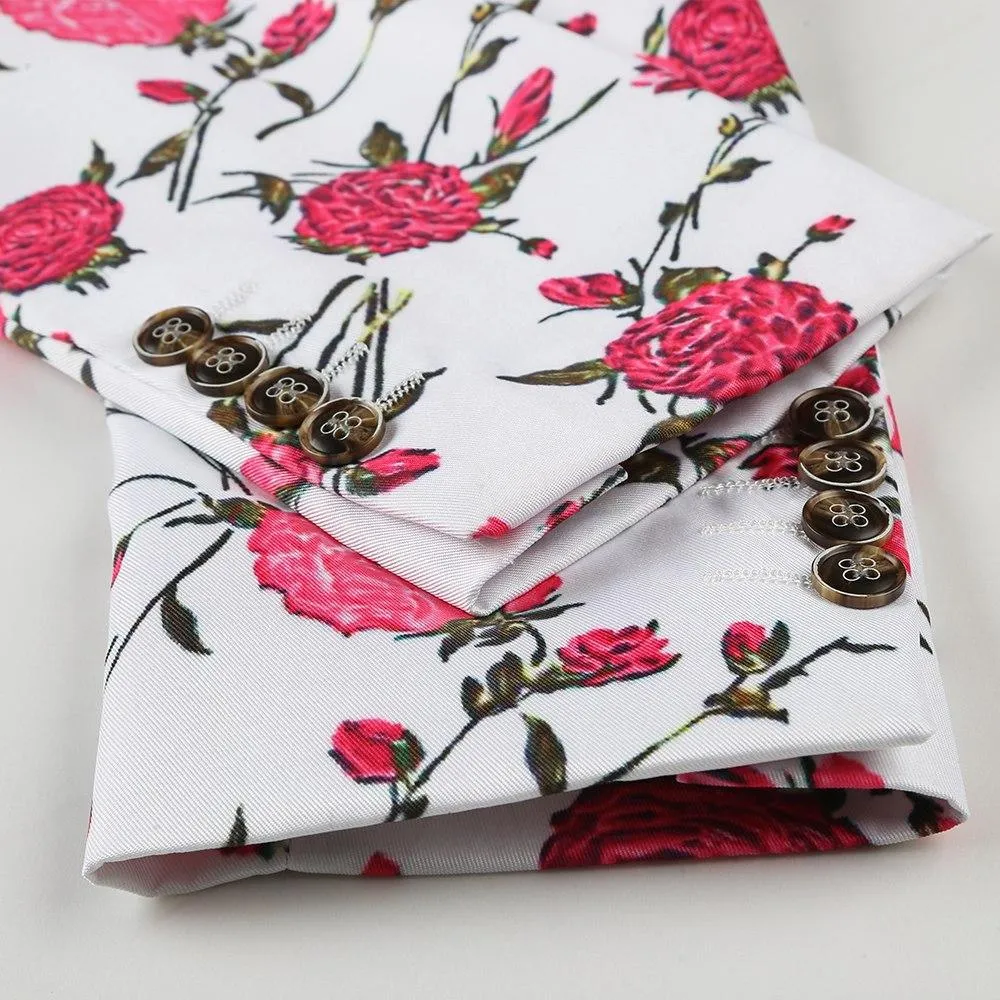 Rose Floral Blazer
