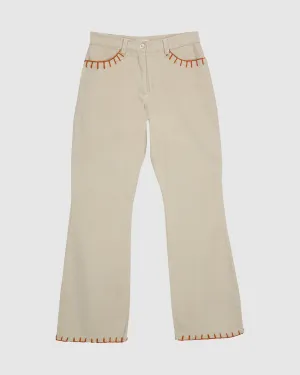 RUBI TROUSERS IN ECRU CORDUROY