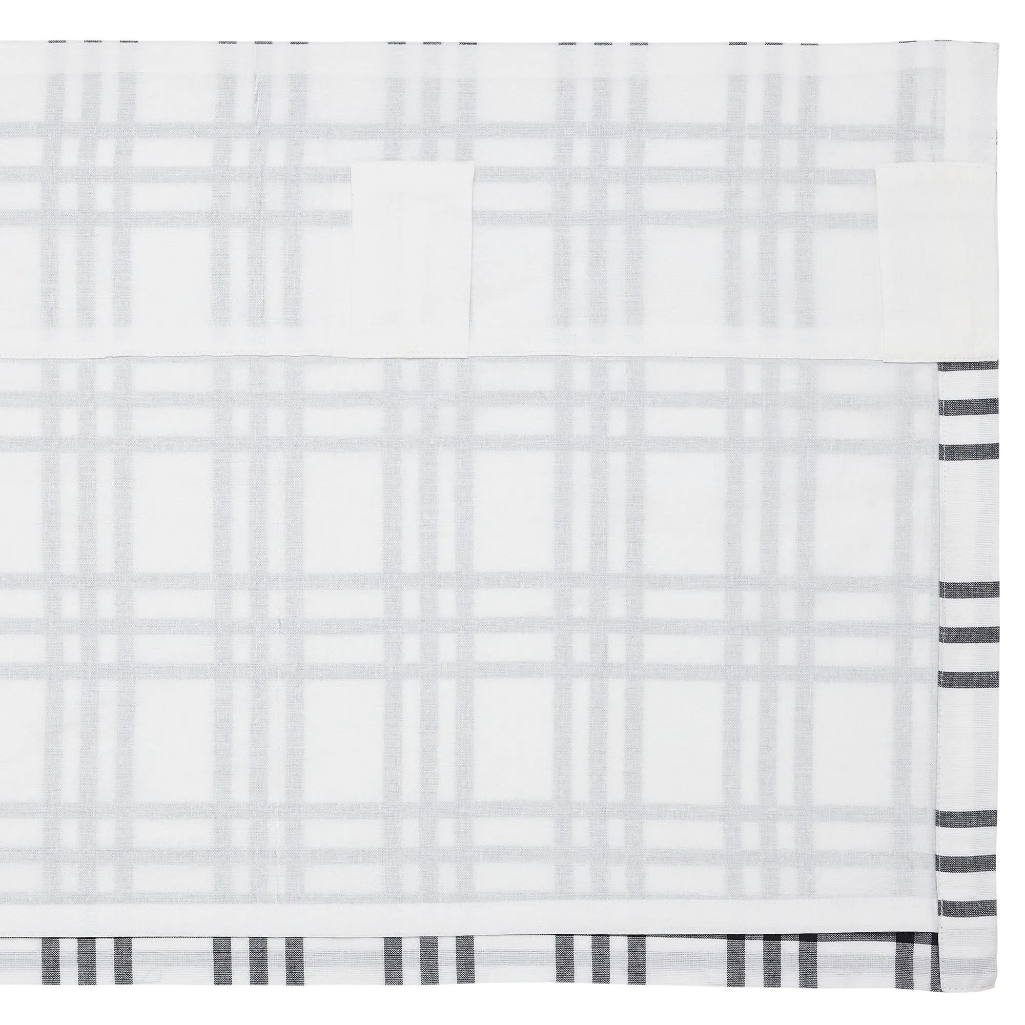 Sawyer Mill Black Plaid Valance 16x60