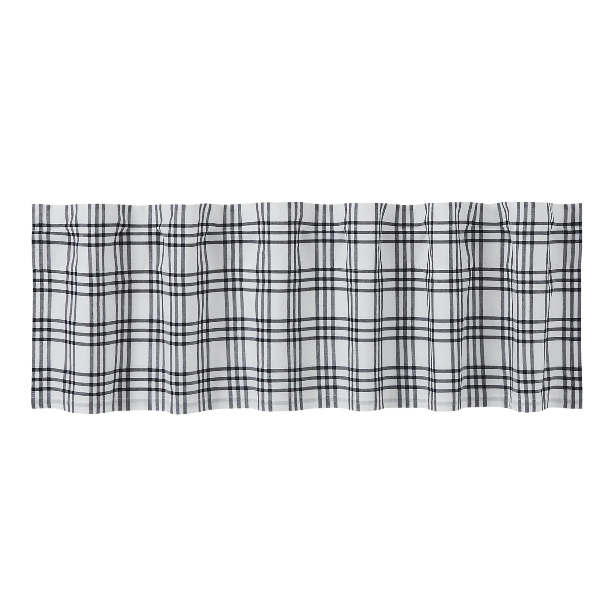 Sawyer Mill Black Plaid Valance 16x60