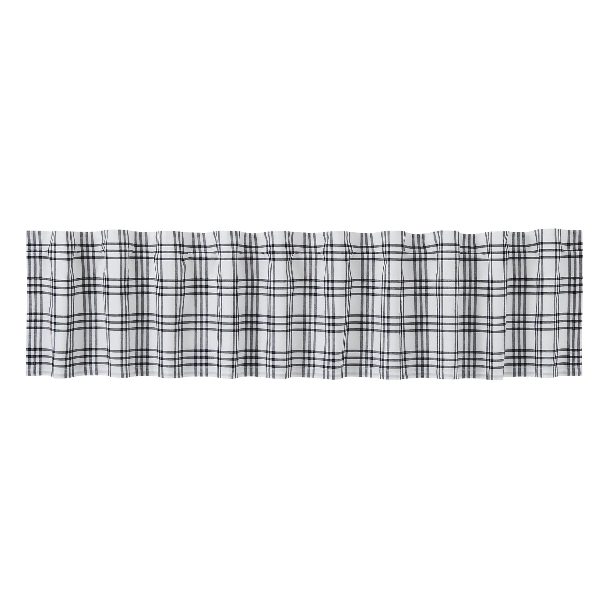 Sawyer Mill Black Plaid Valance 16x90