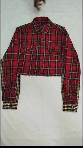 SS24 Reworked/Upcycled Flannel Crop Top