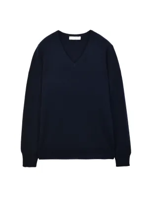 V Neck Sweater_Dark Navy