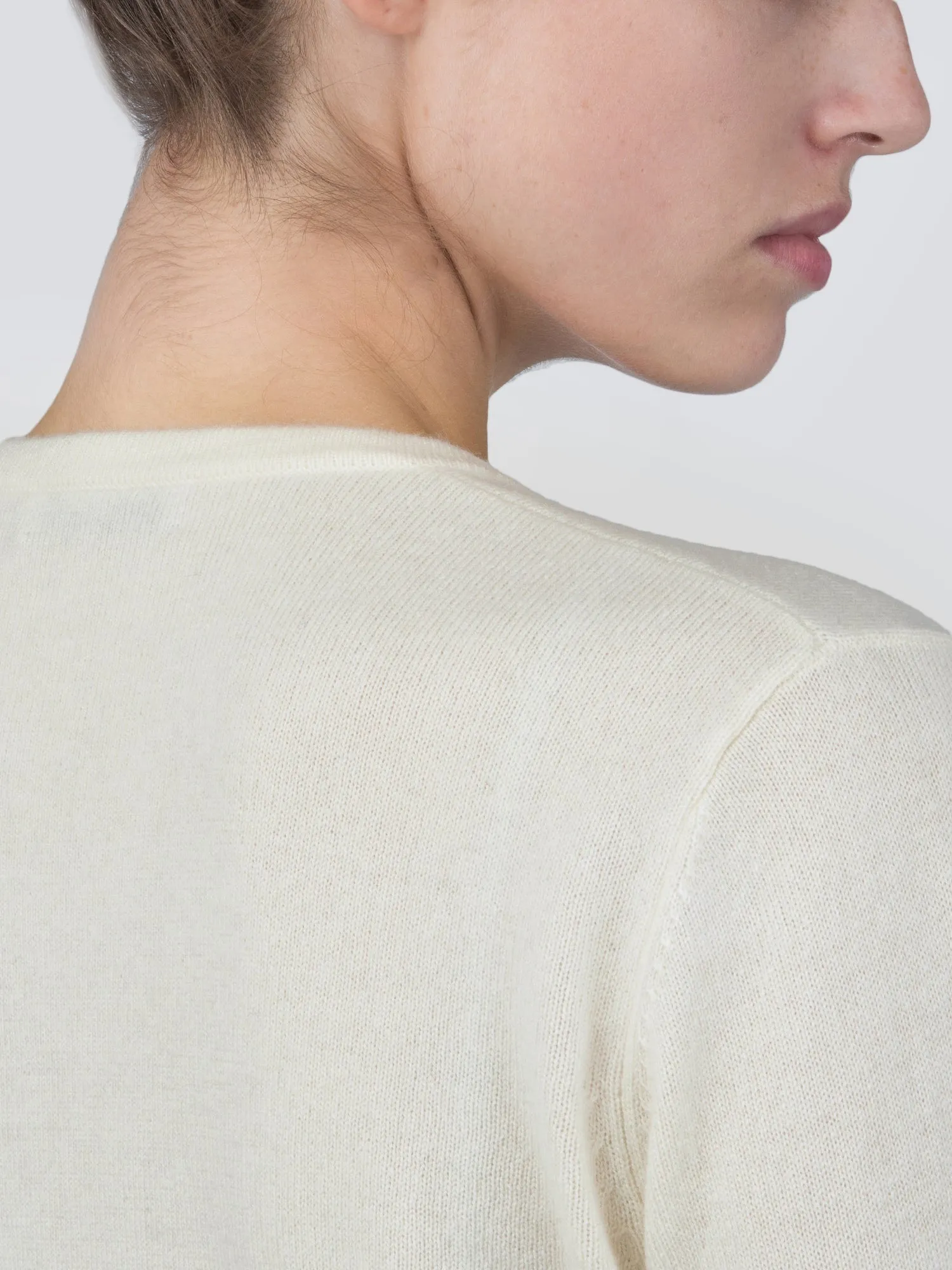 V Neck Sweater_Ivory