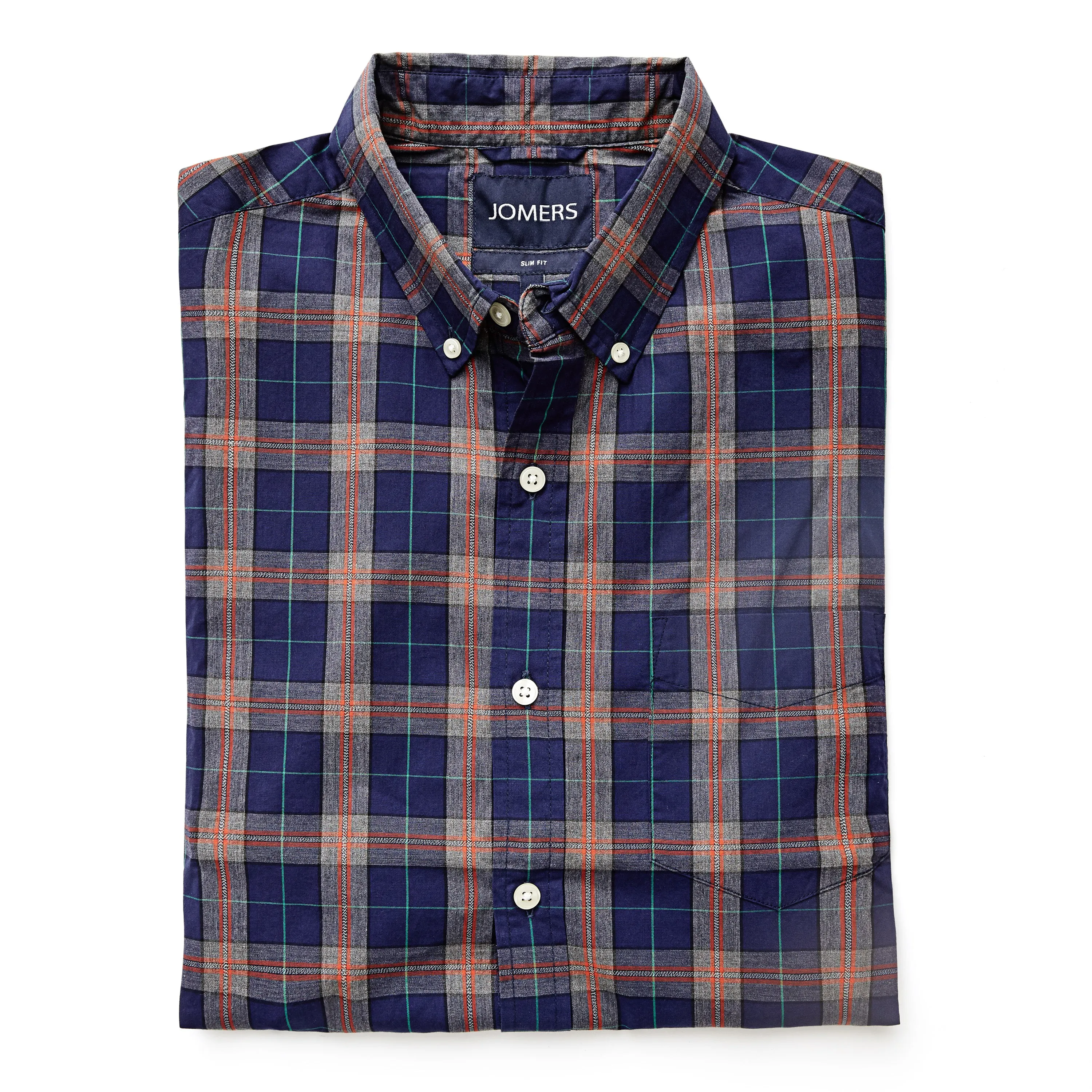 Washed Button Down Shirt - Vernon Plaid
