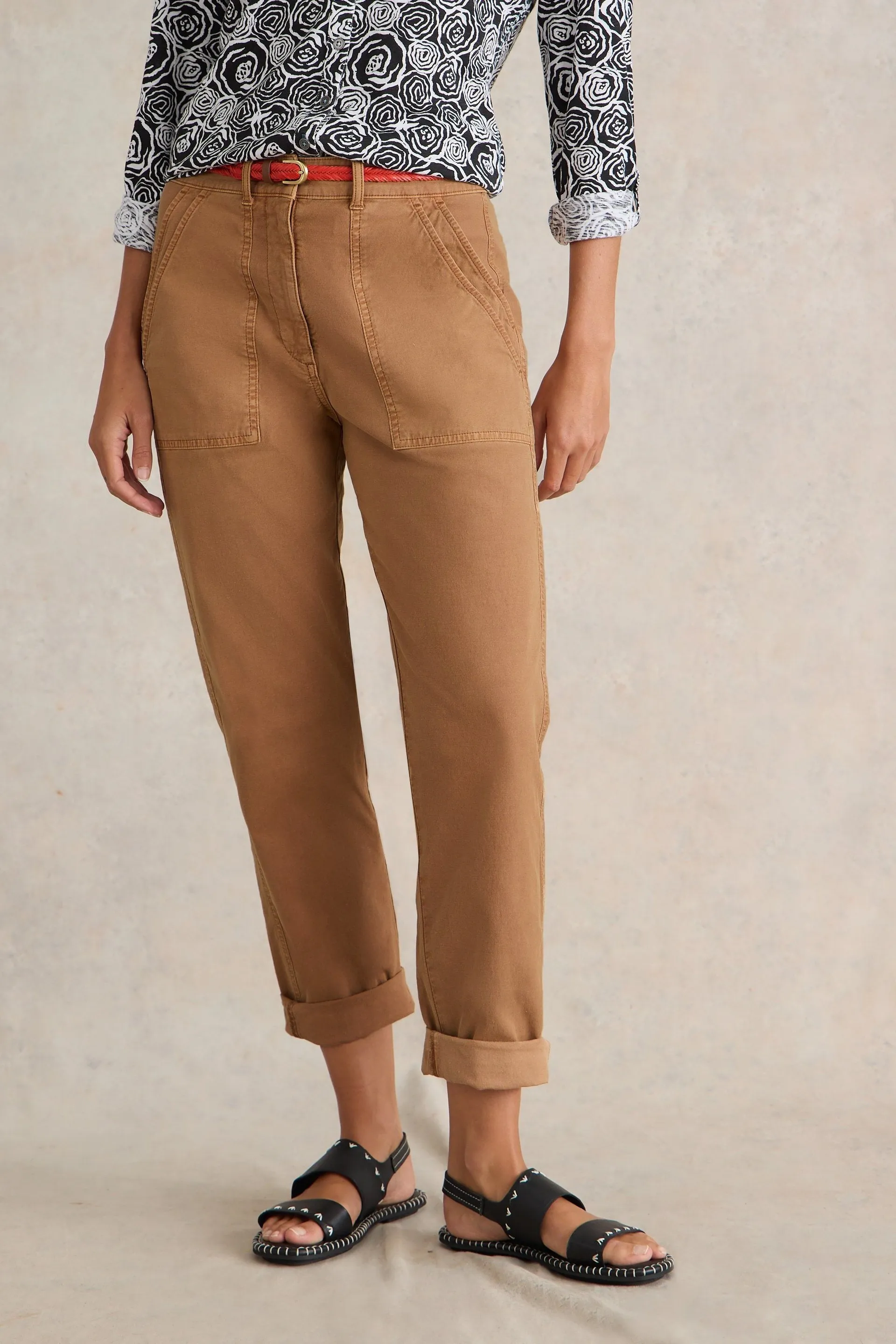 White Stuff Twister Chino in Mid Tan