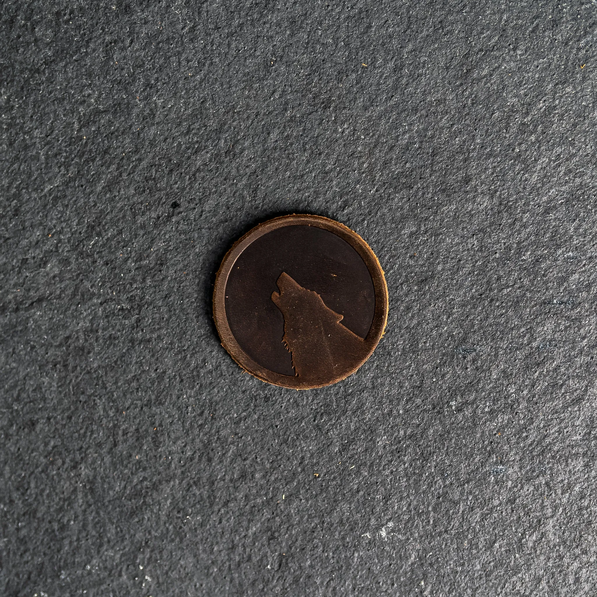 Wolf Leather Patches with optional Velcro added