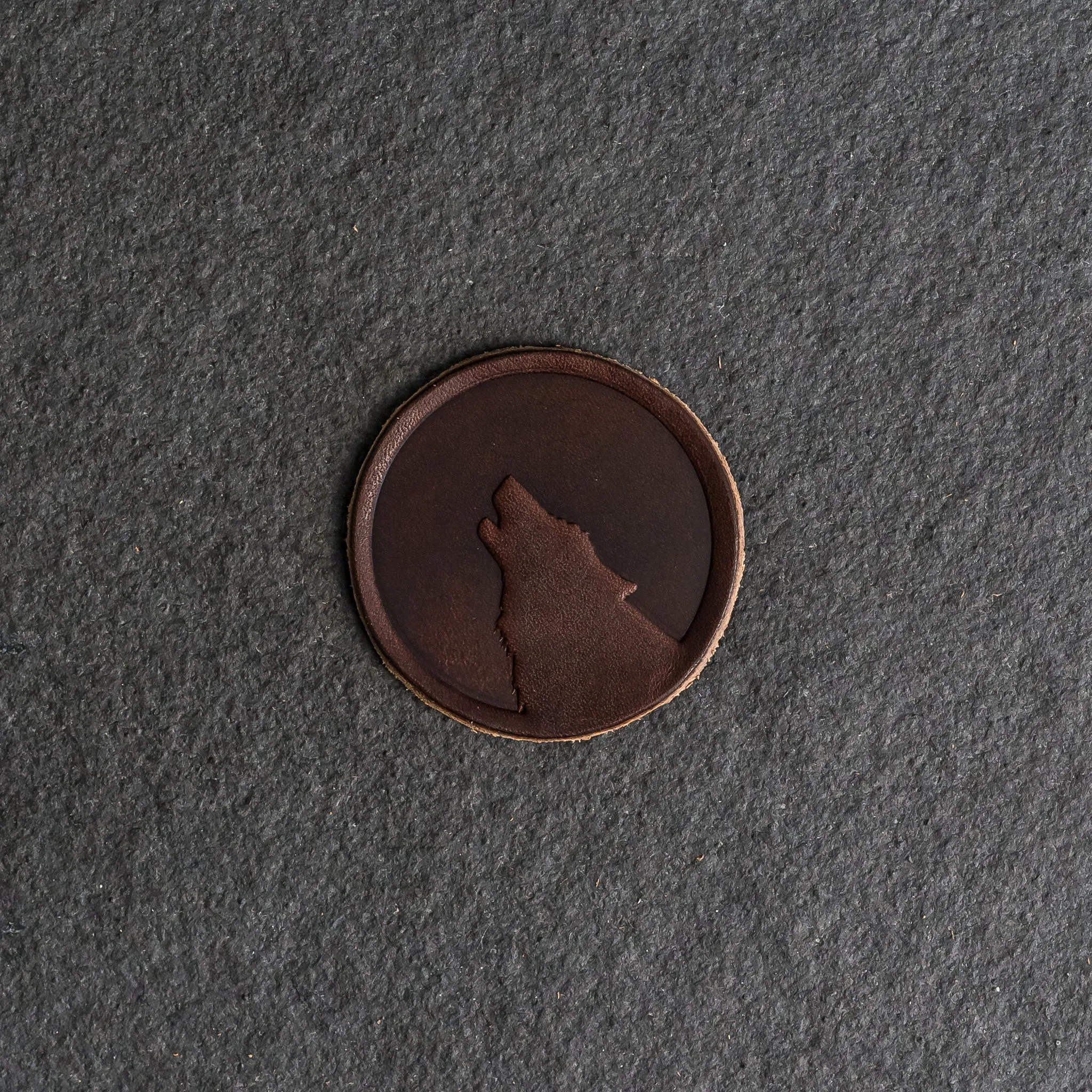 Wolf Leather Patches with optional Velcro added