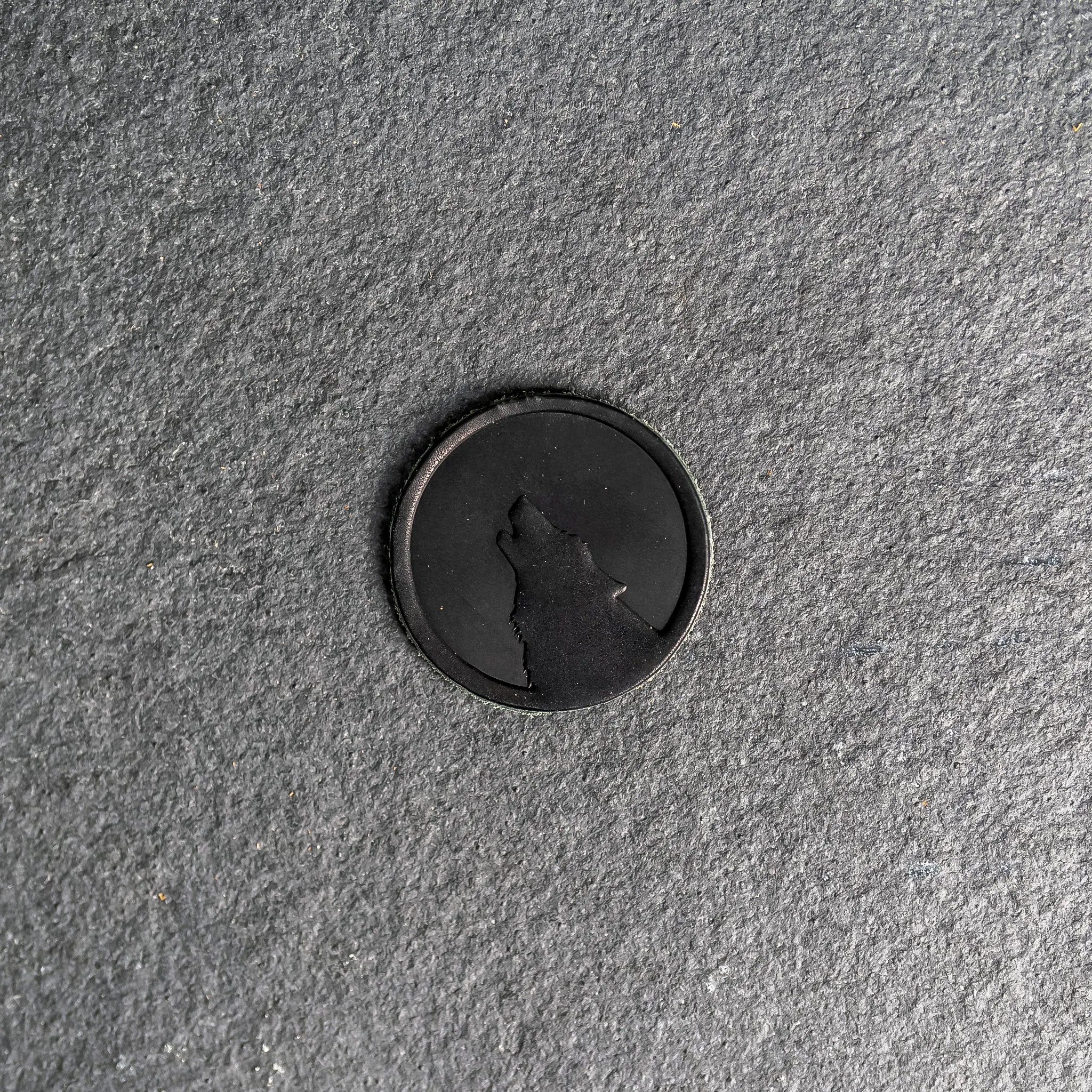 Wolf Leather Patches with optional Velcro added