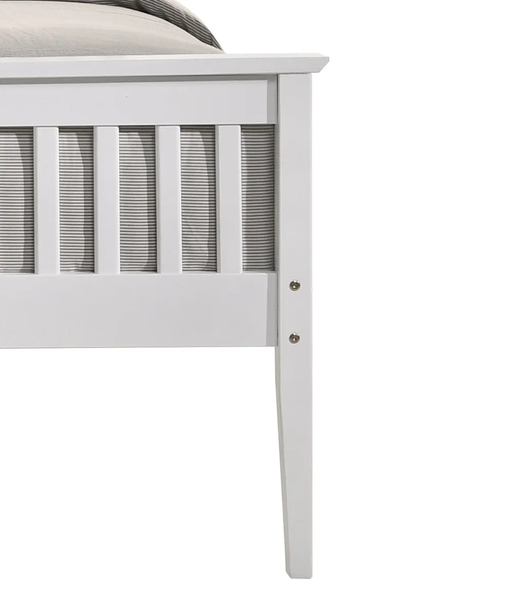 Wooden Double Bed Frame White