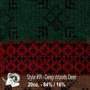 Wool Swatch - 91 - Deep Woods Deer